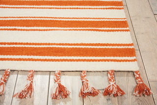 Nourison Solano SLN01 Ivory/Orange Area Rug Detail Image