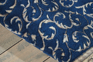 Nourison Somerset ST02 Navy Area Rug Close Up