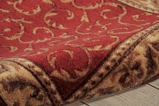 Nourison Somerset ST02 Red Area Rug Detail Image