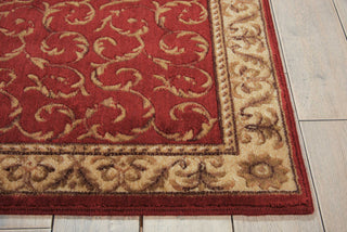 Nourison Somerset ST02 Red Area Rug Detail Image