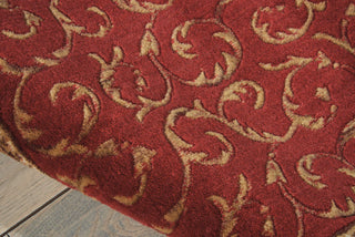 Nourison Somerset ST02 Red Area Rug Detail Image