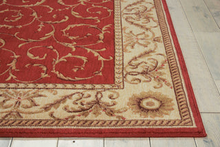 Nourison Somerset ST02 Red Area Rug Detail Image