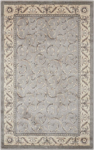 Nourison Somerset ST02 Silver Area Rug Mirror 