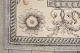 Nourison Somerset ST02 Silver Area Rug Corner Image