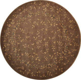 Nourison Somerset ST04 Khaki Area Rug 5' 6'' Round