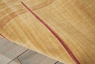 Nourison Somerset ST17 Gold Area Rug Detail Image