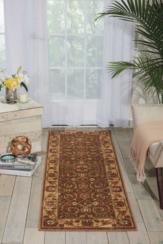 Nourison Somerset ST62 Taupe Area Rug Room Image Feature