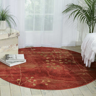 Nourison Somerset ST74 Flame Area Rug Room Scene 4