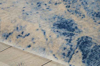 Nourison Somerset ST745 Blue Area Rug Detail Image