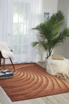 Nourison Somerset ST75 Chocolate Area Rug Room Image Feature