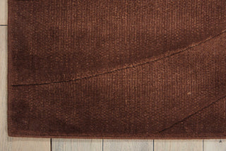 Nourison Somerset ST75 Chocolate Area Rug Corner Image