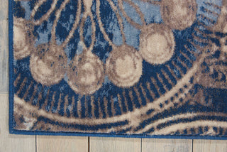 Nourison Somerset ST764 Denim Area Rug Corner Image