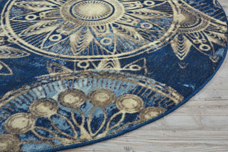 Nourison Somerset ST764 Denim Area Rug Detail Image