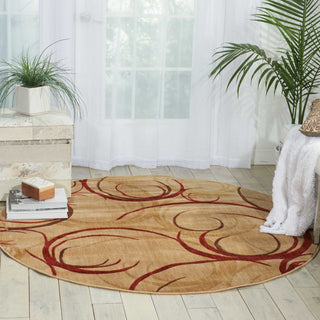 Nourison Somerset ST82 Beige Area Rug Room Scene 3