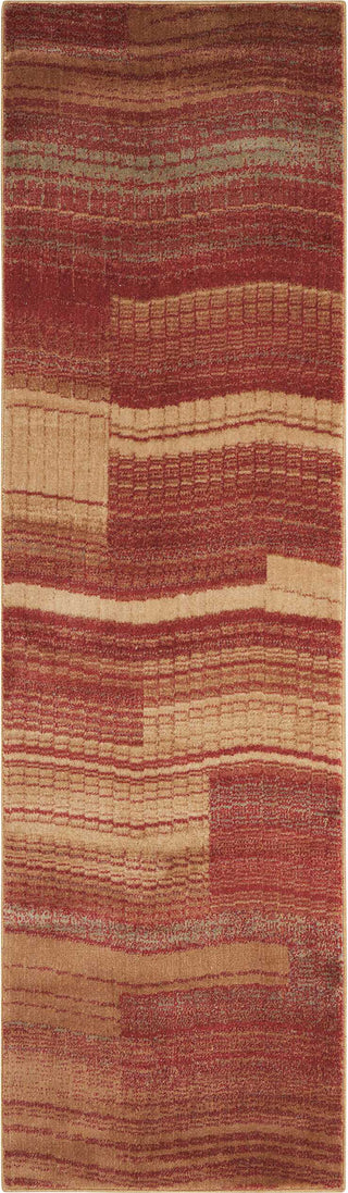 Nourison Somerset ST87 Flame Area Rug 2'3'' X 8' Runner