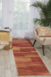 Nourison Somerset ST87 Flame Area Rug Room Image Feature