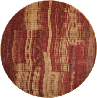 Nourison Somerset ST87 Flame Area Rug 5' 6'' Round