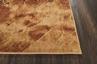 Nourison Somerset ST745 Latte Area Rug Corner On Wood