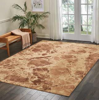 Nourison Somerset ST745 Latte Area Rug Room Scene Featured