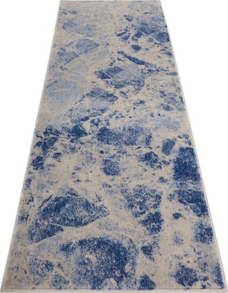 Nourison Somerset ST745 Blue Area Rug Runner Image