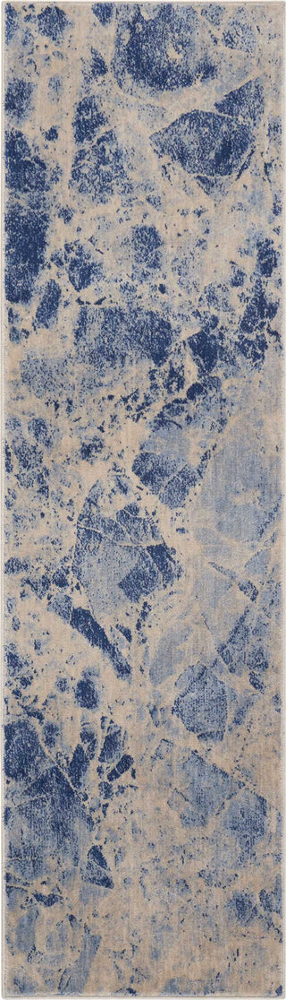 Nourison Somerset ST745 Blue Area Rug 