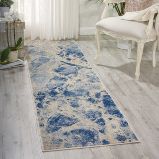 Nourison Somerset ST745 Blue Area Rug Room Image