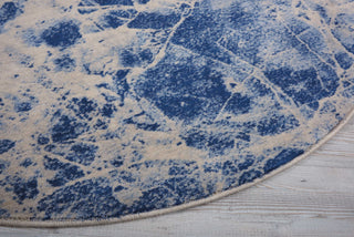 Nourison Somerset ST745 Blue Area Rug Detail Image