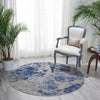 Nourison Somerset ST745 Blue Area Rug Room Image