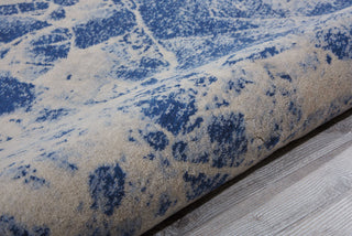 Nourison Somerset ST745 Blue Area Rug Detail Image