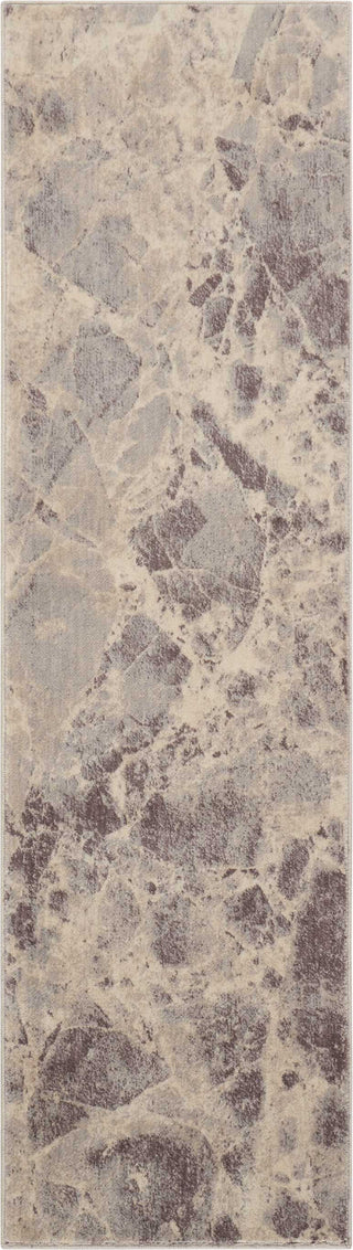 Nourison Somerset ST745 Grey Area Rug 2'3'' X 8' Runner