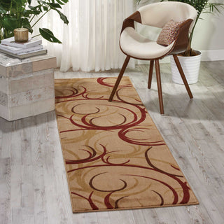 Nourison Somerset ST82 Beige Area Rug Room Scene 2