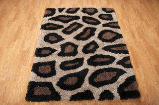 Nourison Splendor SPL18 Beige Black Area Rug 5' X 7' Floor Shot