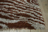 Nourison Splendor SPL17 Aqua Brown Area Rug Detail Image