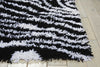 Nourison Splendor SPL17 Black White Area Rug Detail Image