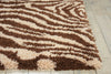 Nourison Splendor SPL17 Ivory Brown Area Rug Detail Image
