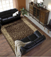 Nourison Somerset ST02 Brown Area Rug 8' X 11' Living Space Shot Feature