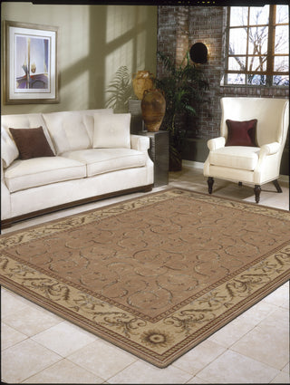 Nourison Somerset ST02 Peach Area Rug 6' X 8' Living Space Shot