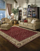 Nourison Somerset ST02 Red Area Rug 8' X 11' Living Space Shot Feature