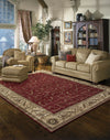 Nourison Somerset ST02 Red Area Rug 8' X 11' Living Space Shot Feature
