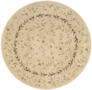 Nourison Somerset ST04 Beige Area Rug 6' Round