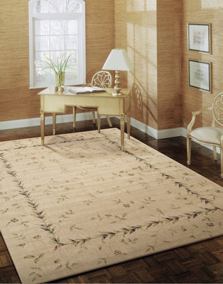 Nourison Somerset ST04 Beige Area Rug 8' X 11' Office Shot Feature