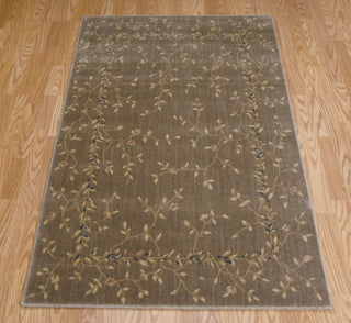 Nourison Somerset ST04 Khaki Area Rug 4' X 6' Floor Shot Feature