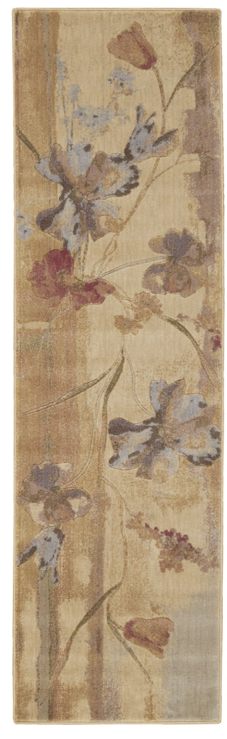 Nourison Somerset ST18 Beige Area Rug 3' X 8'