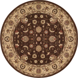 Nourison Somerset ST62 Brown Area Rug Round Image