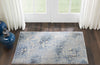 Nourison Somerset ST74 Silver Blue Area Rug Room Image Feature