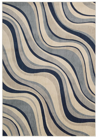 Nourison Somerset ST81 Ivory Blue Area Rug main image