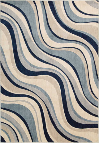 Nourison Somerset ST81 Ivory Blue Area Rug Main Image