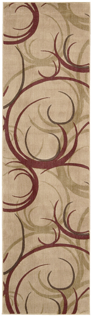 Nourison Somerset ST82 Beige Area Rug 3' X 8'