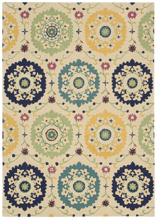 Nourison Suzani SUZ01 Ivory Area Rug main image