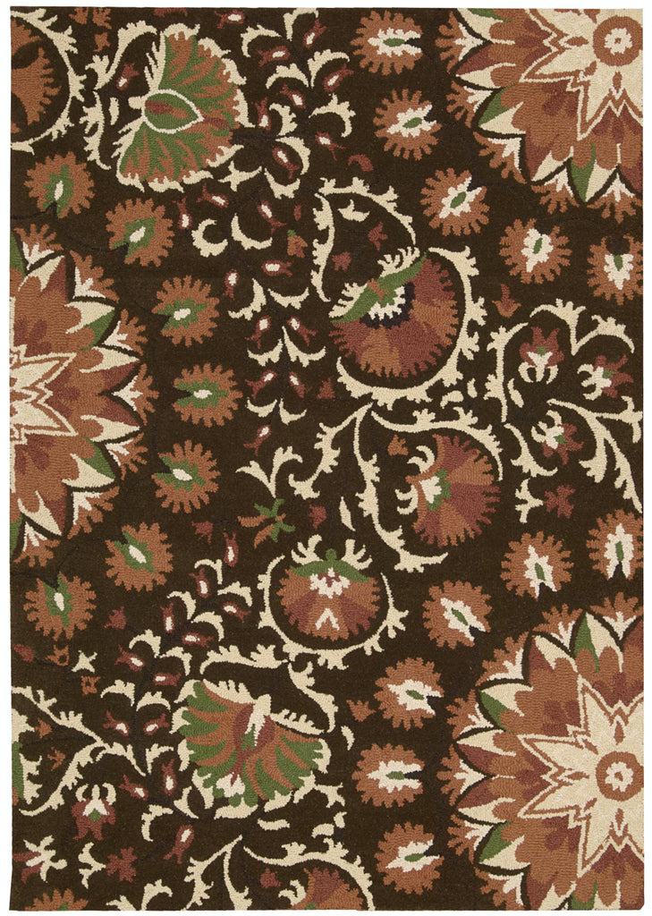 Nourison Suzani SUZ02 Brown Area Rug main image